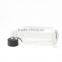 60ml boston round glass bottles clear with cap