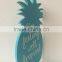 lovely blue pineapple shape wholesale wooden craft wall hanging decoration