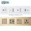EU glass panel wall socket 16a, CE ROHS