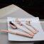 Perfect for wedding events 4-piece rose gold copper golden dazzle flatware set