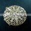 38mm vintage style filigree antiqued bronze plated brass big round photo locket pendant charm DIY supplies 1111048