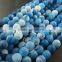 1string 15inch string,about 38pcs,10mm round shape blue dyed weathered agate loose beads findings supplies 3110167