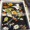 Center Flower deigns inlaid Table topn, Marble Inlay Rectangle Table Top