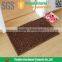 100% polyester microfiber chenille and had woven technics PVC door mat