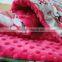 50pcs MOQ reversible snugly soft knitted breathable baby quilt