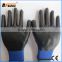 BSSAFETY Wholesale zebra nitrile coated working gloves with polyester liner