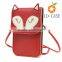 hot sales new design small animal pattern PU fashion mini bag for cellphone