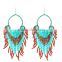 Green stone cheap jewelry new summer multilayer bead drop earrings x87