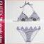 Wholesale Grey Shark Sexy Fashion Girl Two Piece bikini swimwear 2017