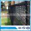 Black PVC coated chain mesh fencing