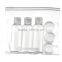 Travel Mate Small Hanging Wash Bag Toiletries Case With 4 Reusable Bottles