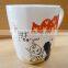 250ml porcelain mug with lid 250ml round cermaic mug with lid 250ml round tea mug with lid