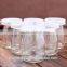 Glass pudding jar milk jar with plastic cork jar