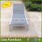 Stackable outdoor aluminum adjustable chair chaise lounge
