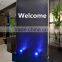 custom logo waterfall wall black acrylic decoration