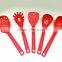 5pcs one-piece straight handle nylon kitchen utensils