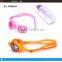 New OEM design kids swimming goggles one piece colored silicone swimming eyewear