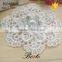 Unique wholesale rhinestone pearl applique embroidery flower for garment