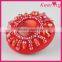 Wholesale fashionable decorative small red rhinestone button for garments and clothing WBKA-299