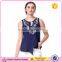 Domin Fashion Latest Embroidery Style Young Girls Tops