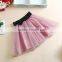Europle And American Wholesale Mini Chiffon Skirt Summer Puffy Short Tutu Tulle Skirt With Big Bow
