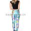Women's Stretch Knit Ankle Length Cratoon Printed Seamless Leggings