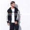 MSW0002 New American tide brand men WHITE sleeve zipper hooded printing men's sweater