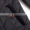 Custom New Design Fashionable Full Zipper Closure Cotton Padded DownJackets Blank Plain Mens Bomber