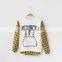 S33022W Spring autumn long sleeve shirt for kids grids sleeve joining shirts
