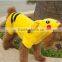 Wholesale Winter pet apparel Pikachu Jacket Cute Pet Coat Fancy Costume