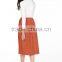 China manufacturer high waist midi pleated skirt