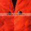 Hi-vis Orange Oxford 3 Snaps Closure Reflective Vest