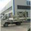 Arm-folding hydraulic work platform/work truck