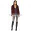 SJ412-01 CX Furs 2016 Hot Selling Women Elegant Genuine Rabbit Fur Coat/Fur Jacket