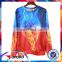 Wholesale 3d printing blue sky dry fit orange sport t shirt