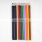 Customized Standard 12 Colors Wooden Coloured Pencil Set