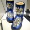 Aidocrystal Factory Price Wholesale Women Handmade snow Boots With Rhinestone