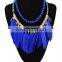 Multicolor feathers temperament necklace Feather necklace all-match necklace suits