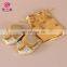 X-8053 Professional Gold full sequins practice soft sole belly dance shoes for women