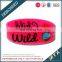 Color filled bracelet silicone