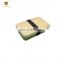 Aluminum sandwich lunch box with bamboo lid/food box