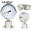 industrial gauges Hygienic Diaphragm needle pressure gauge