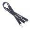 Ribbon lanyard factory Polyester hollow cotton rope Exhibition badges lanyard Customizable logo