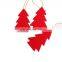 wholesale laser cutting colorful sock shape pendant felt christmas tree decoration