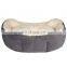 High Quality Modern Natual China Extra Large Faux Fur Hot Round Grey Cheap Small Pet Dog Cat Sofa Bed For Dog