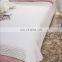 Soft 100% polyester satin white Stitched Quilt Pattern bedding room quilt Bedspread and Coverlet /bed bed comforter sets