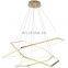 Living room chandelier simple modern atmosphere household LED creative personality dining room ring hall net red ceiling lamps