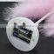 New Arrival Modern Luxury LED Feather Table Lamp Pink White Feather Lamp Battery For Bedroom Room Decoration