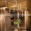 modern antique industrial rectangular acrylic chandelier for living room