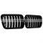 Pair Front Kidney Grilles Grille Glossy Black Dual Slat For BMW E36 1997 1998 1999 Car Racing Grills